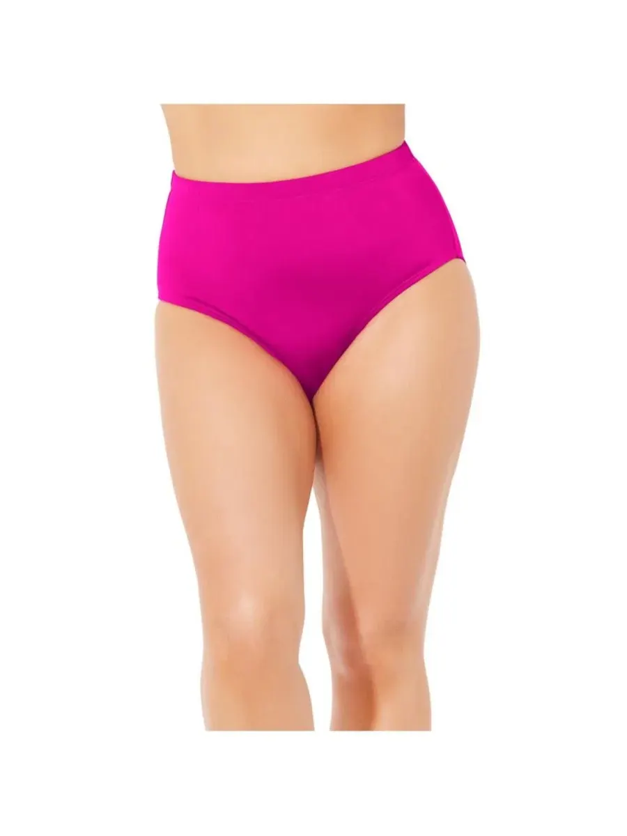 Плавки бикини с высокой посадкой, хлопковые, с принтом Swimsuits for All, Fruit Punch