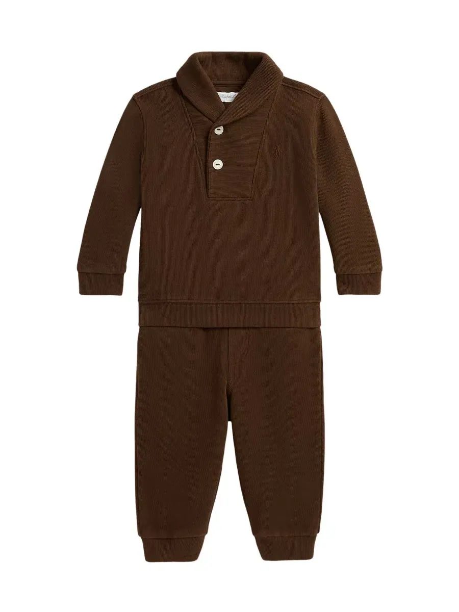 Комплект из свитшота и брюк для мальчика, с вышивкой Pony Polo Ralph Lauren
