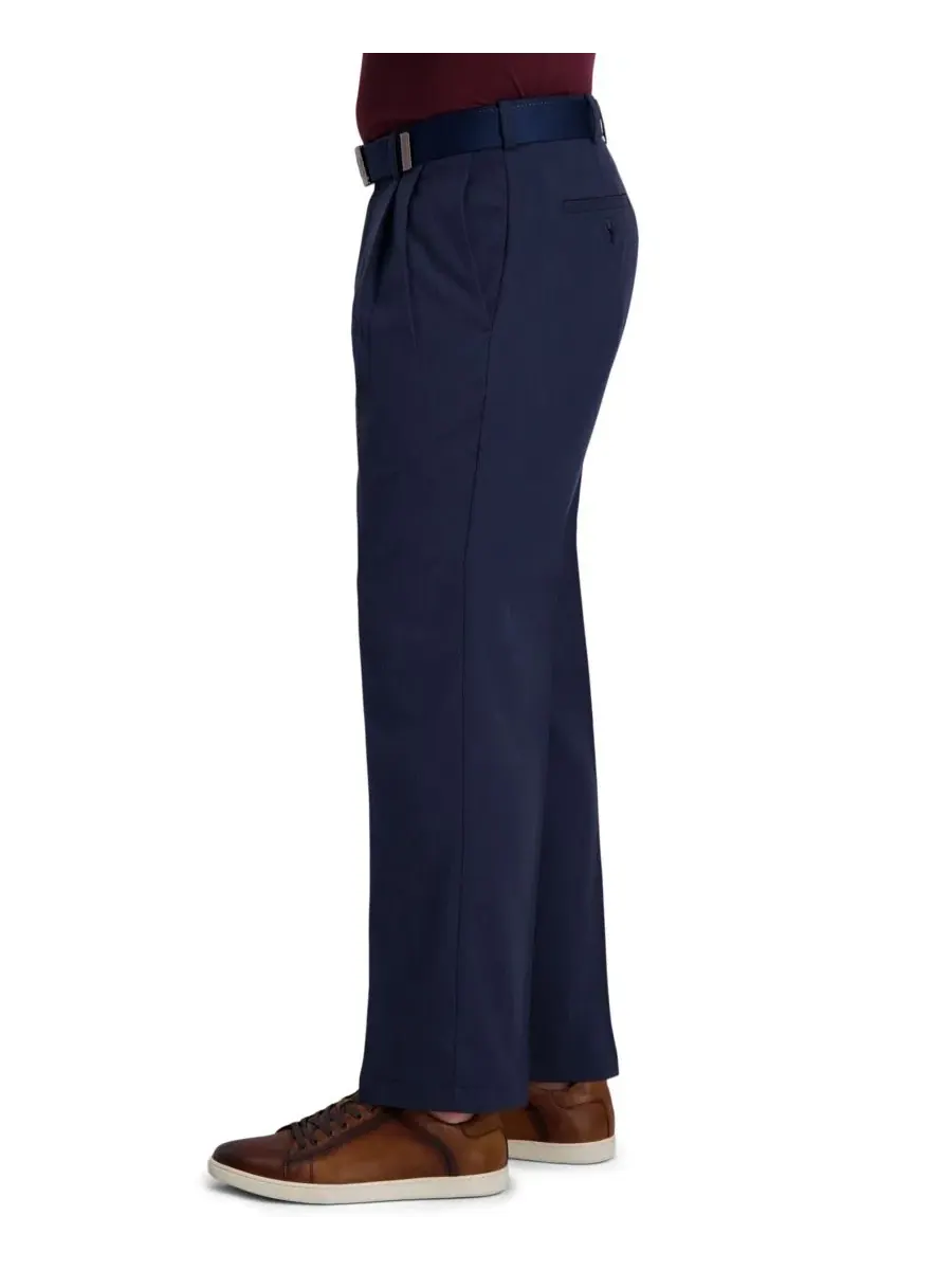 Брюки классические с защипами Cool Right Performance Flex Classic Fit Pleat Front Pant Haggar — 3