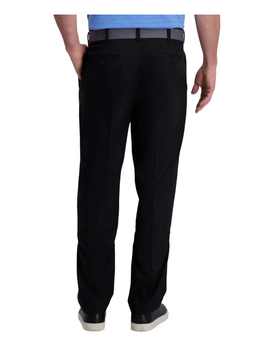 Классические брюки со складками Cool Right Performance Flex Classic Fit Pleat Front Pant Haggar — изображение 2 из 7, черный