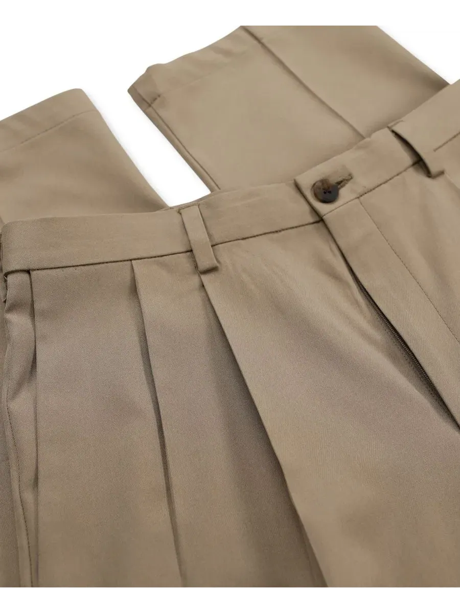 Брюки классические с защипами Cool Right Performance Flex Classic Fit Pleat Front Pant Haggar — 7