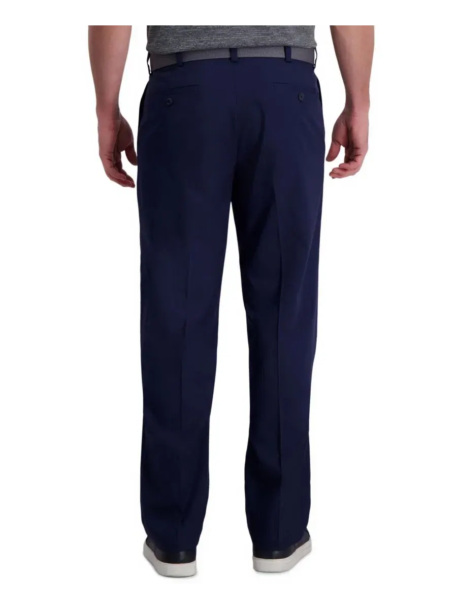 Брюки классические со складками Cool Right Performance Flex Classic Fit Pleat Front Pant Haggar — изображение 2 из 7, синий