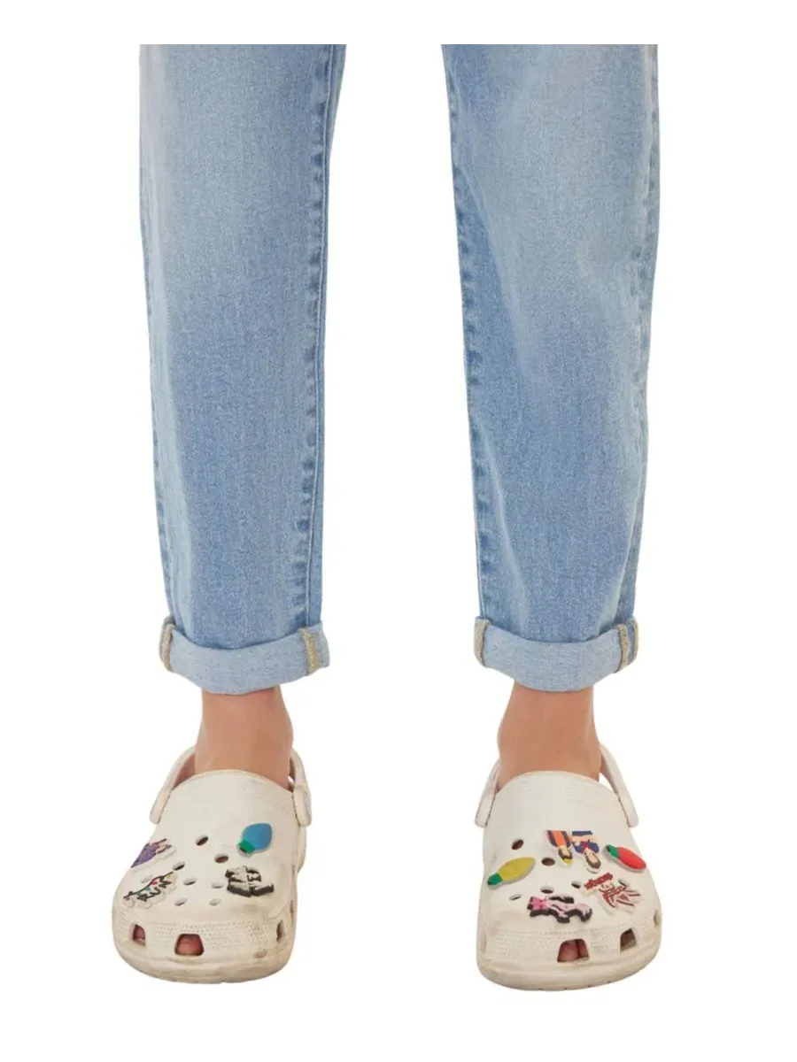 Джинсы mom fit с tapered кроем Halo Mini Mom Jeans KanCan — изображение 4 из 10, светлая стирка
