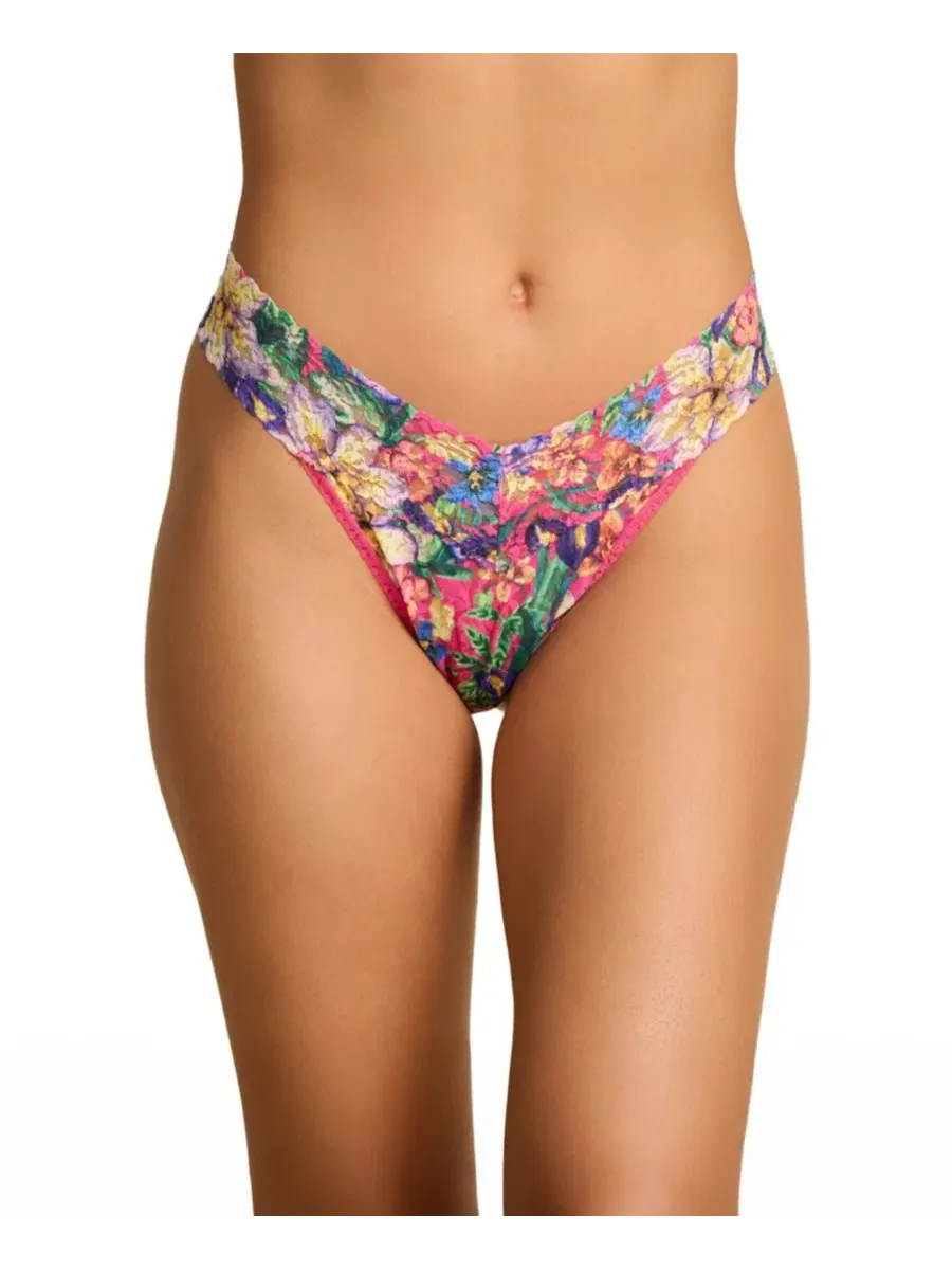 Трусы-слипы с заниженной посадкой, кружевные, модель Printed Original Rise Hanky Panky