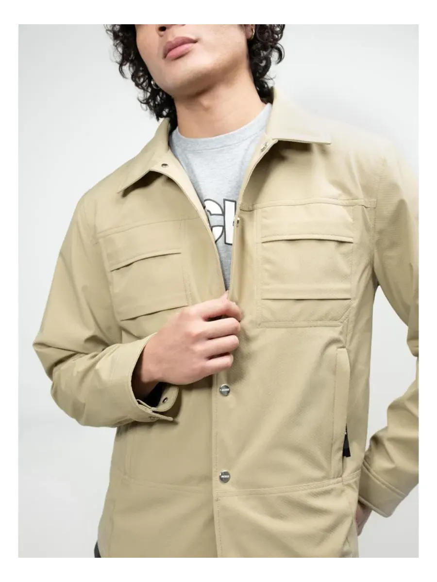 Мужская куртка-рубашка Eden Shirt Jacket JACK1T — изображение 4 из 8, бежевый