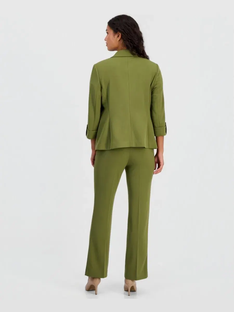 Жакет и брюки из трикотажа Petite Knit Roll-Tab Blazer & Pull-On Knit Trousers Anne Klein Essentials — изображение 5 из 5