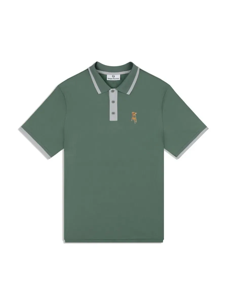 Поло с принтом Arbitro Polo Sergio Tacchini — изображение 5 из 5, зеленый