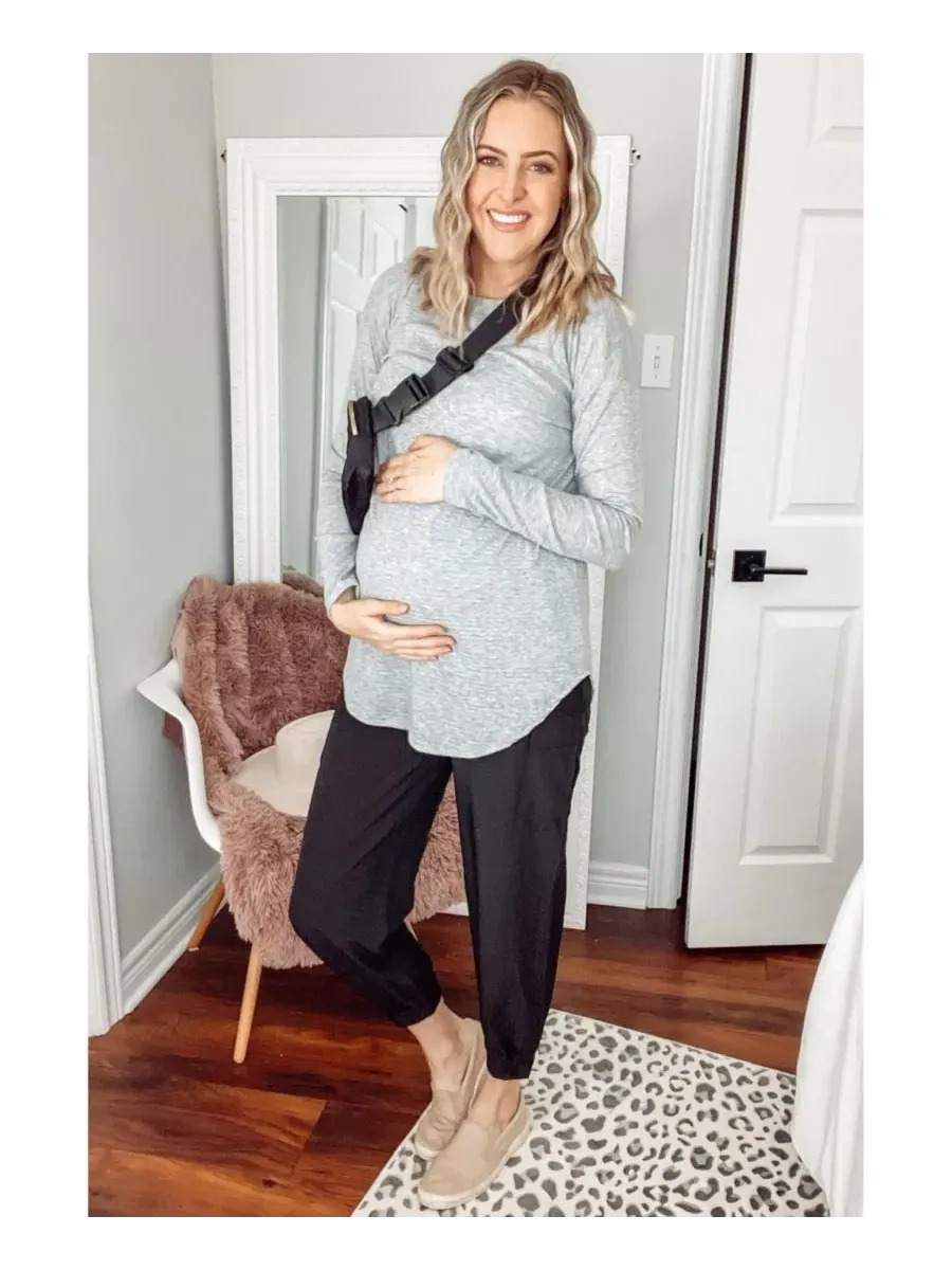 Женские джоггеры с карго-карманами, модель Cargo Pocket Maternity Joggers Pinkblush — изображение 6 из 10, черный