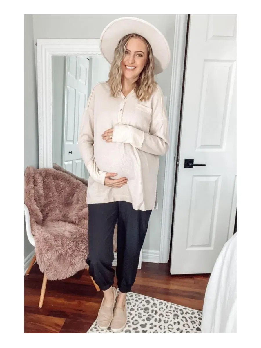 Женские джоггеры с карго-карманами, модель Cargo Pocket Maternity Joggers Pinkblush — изображение 10 из 10, черный