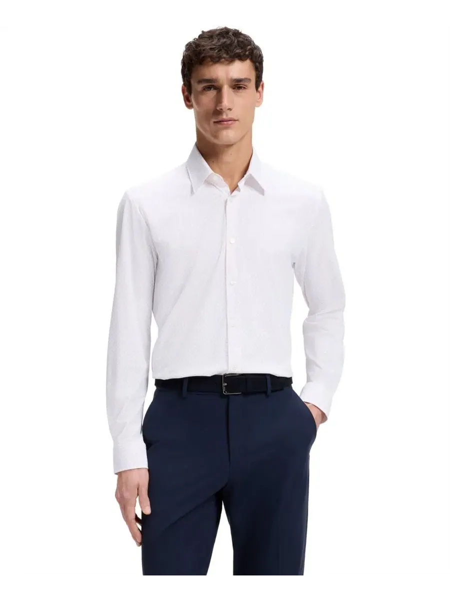 Рубашка с длинным рукавом Performance-Stretch Jersey Hugo Boss