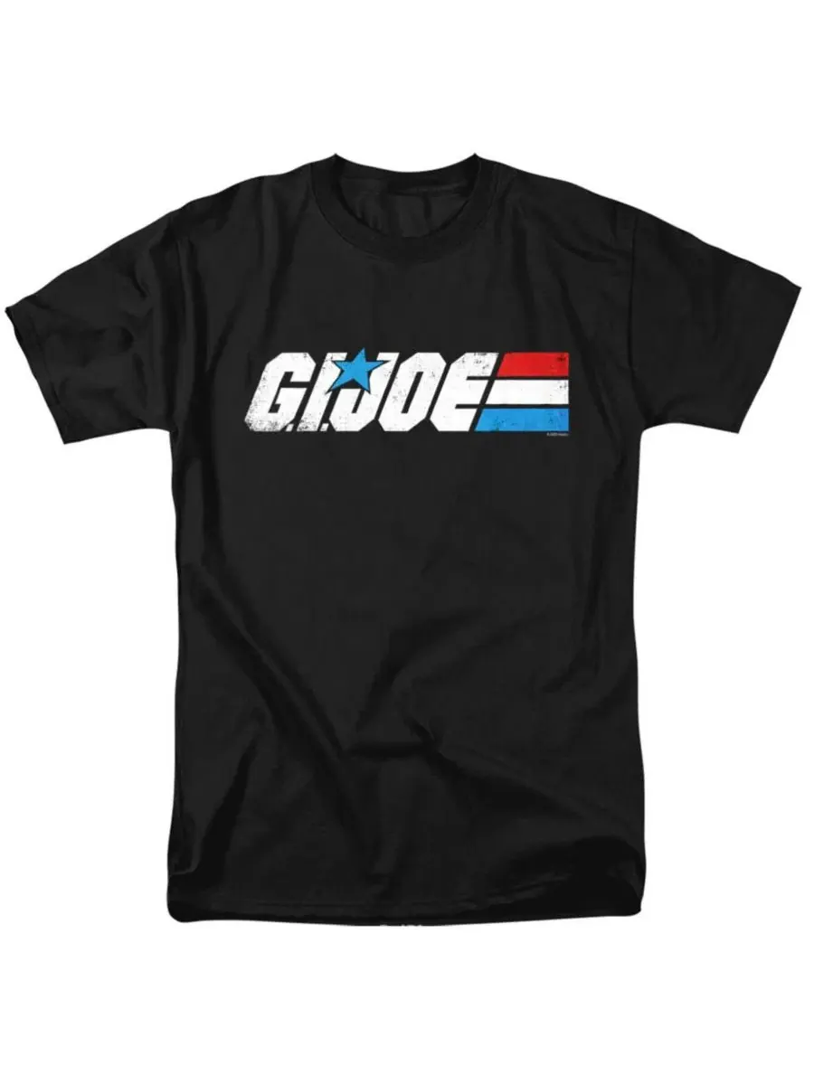 Футболка с принтом G.I. Joe Distressed Logo Hasbro+ — изображение 1 из 3, черный