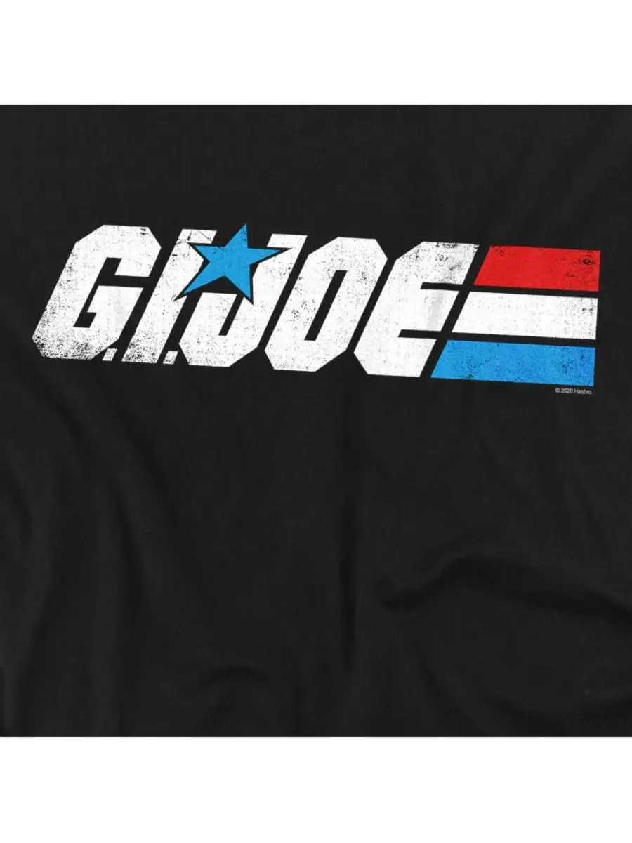 Футболка с принтом G.I. Joe Distressed Logo Hasbro+ — изображение 2 из 3, черный