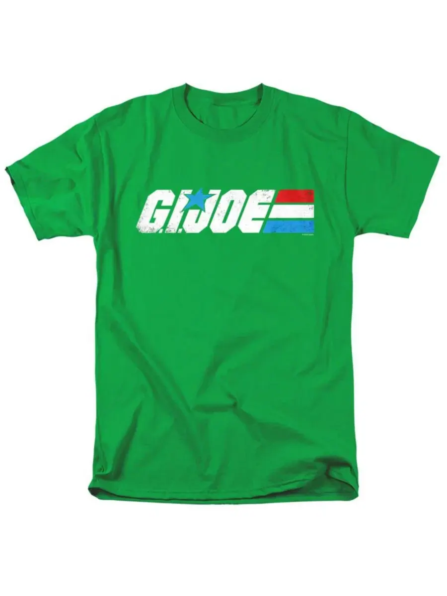 Футболка с принтом G.I. Joe Distressed Logo Hasbro+ — изображение 1 из 3, зеленый