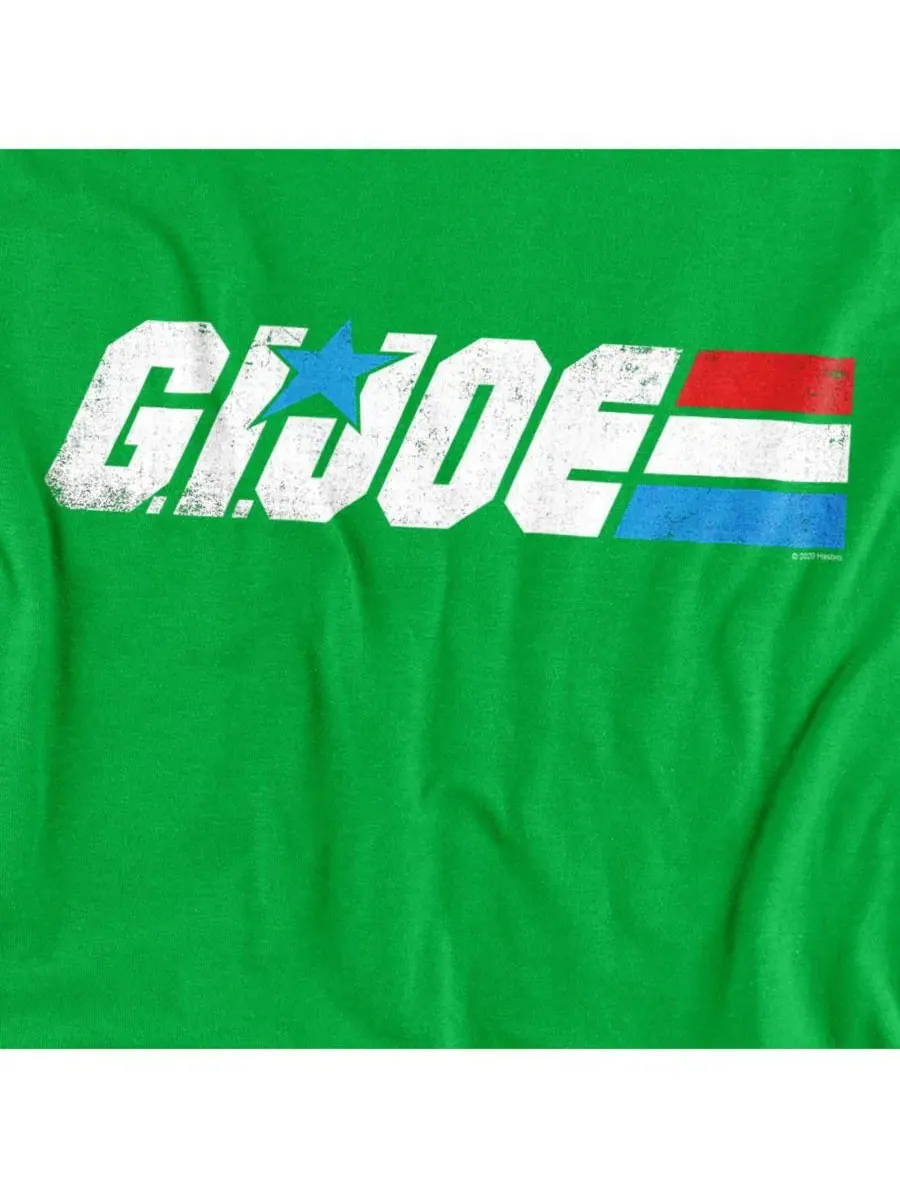 Футболка с принтом G.I. Joe Distressed Logo Hasbro+ — изображение 2 из 3, зеленый