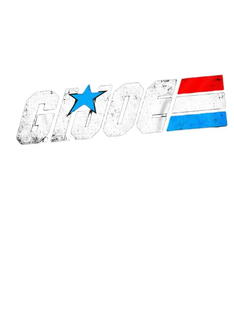 Футболка с принтом G.I. Joe Distressed Logo Hasbro+ — изображение 2 из 3, приглушенный