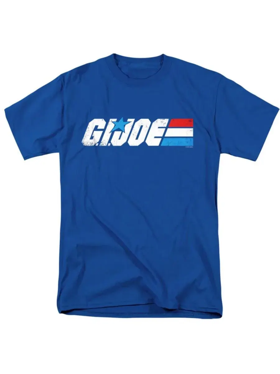 Футболка мужская с принтом G.I. Joe Distressed Logo Hasbro+ — синий