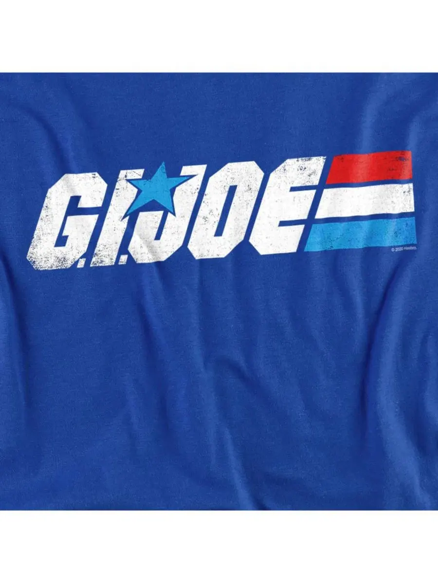 Футболка мужская с принтом G.I. Joe Distressed Logo Hasbro+ — изображение 2 из 3, королевский