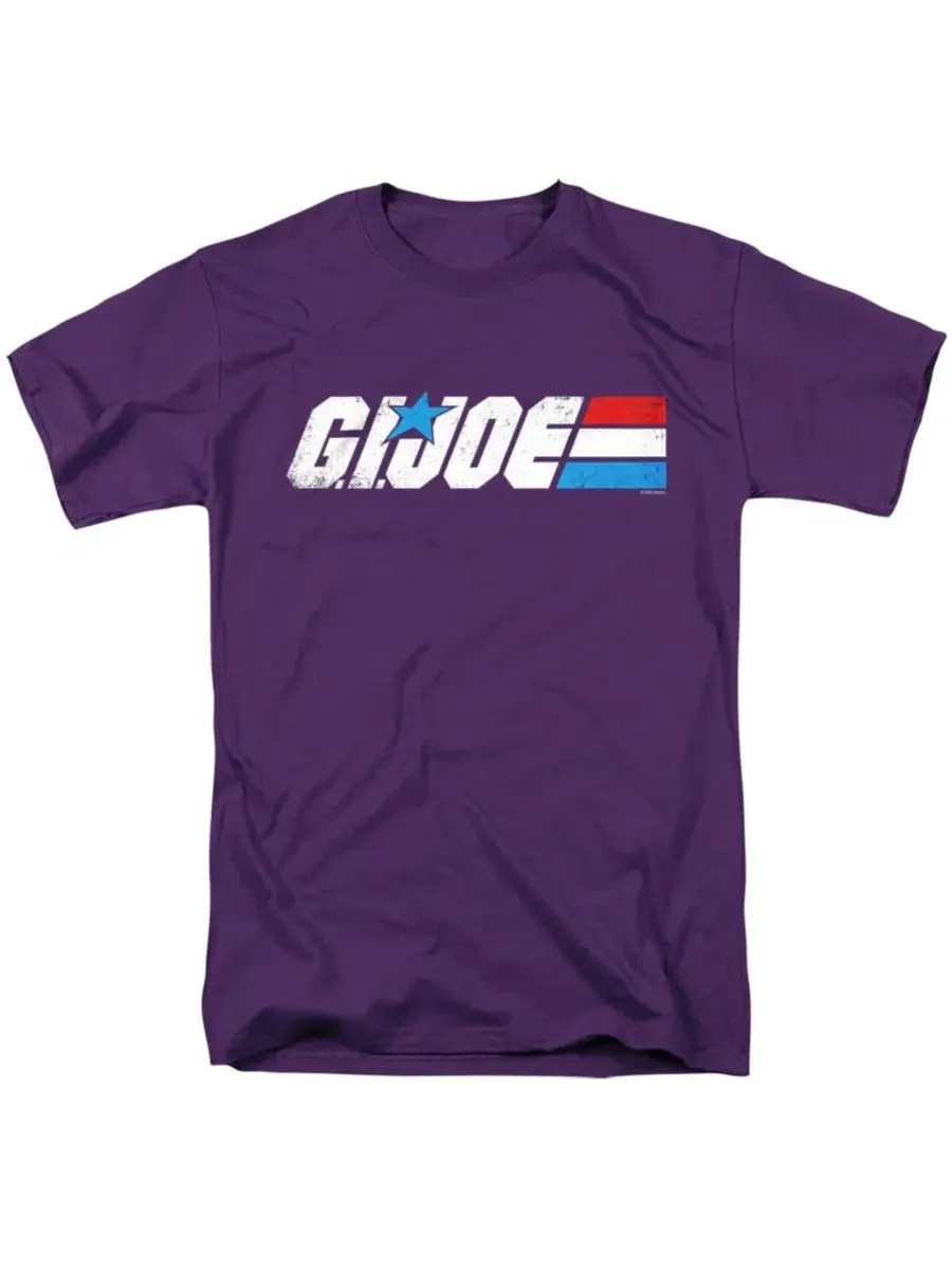 Футболка с принтом G.I. Joe Distressed Logo Hasbro+ — изображение 1 из 3, фиолетовый