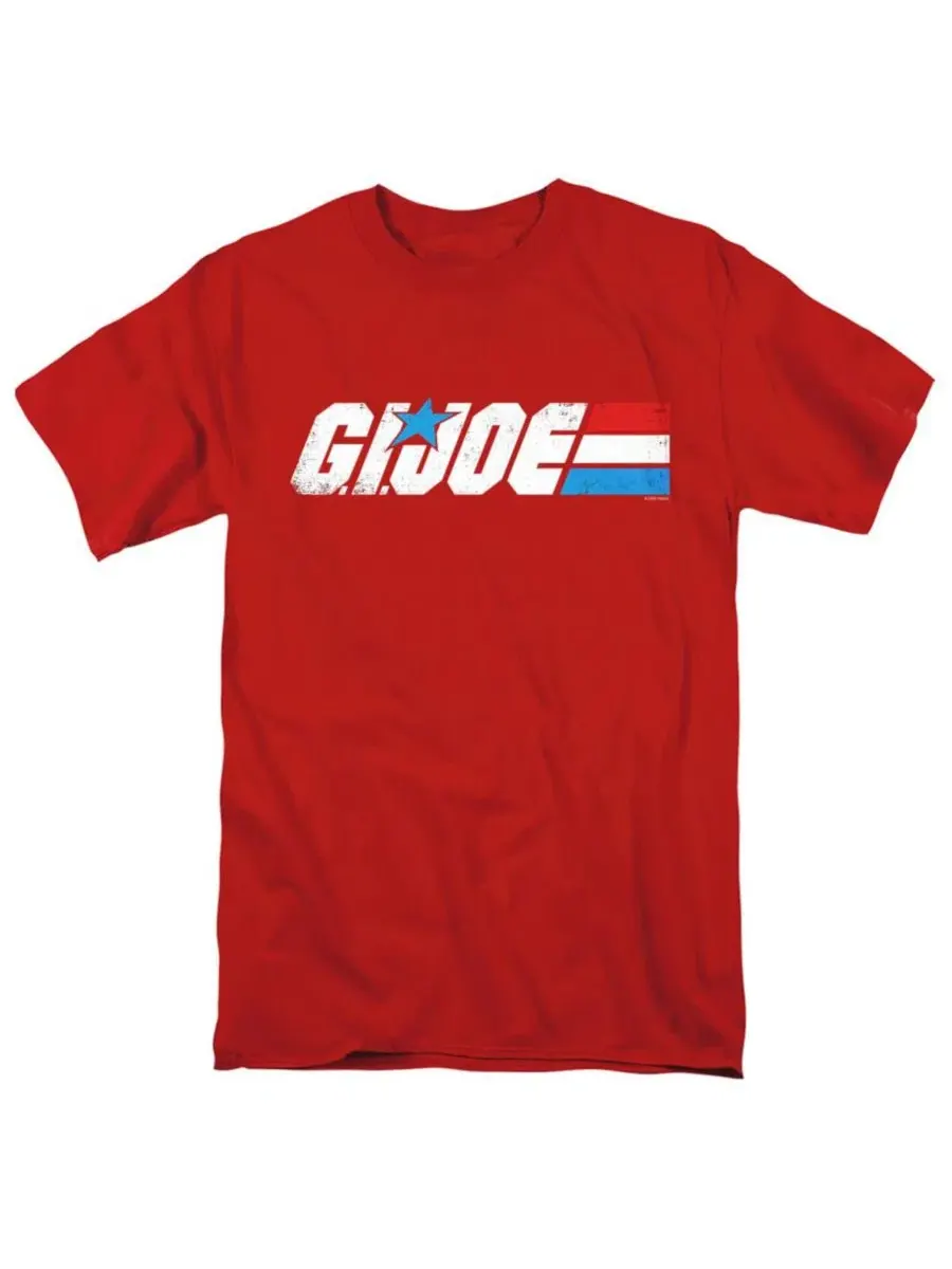 Футболка с принтом Men's + G.I. Joe Distressed Logo Hasbro+ — изображение 1 из 3, красный
