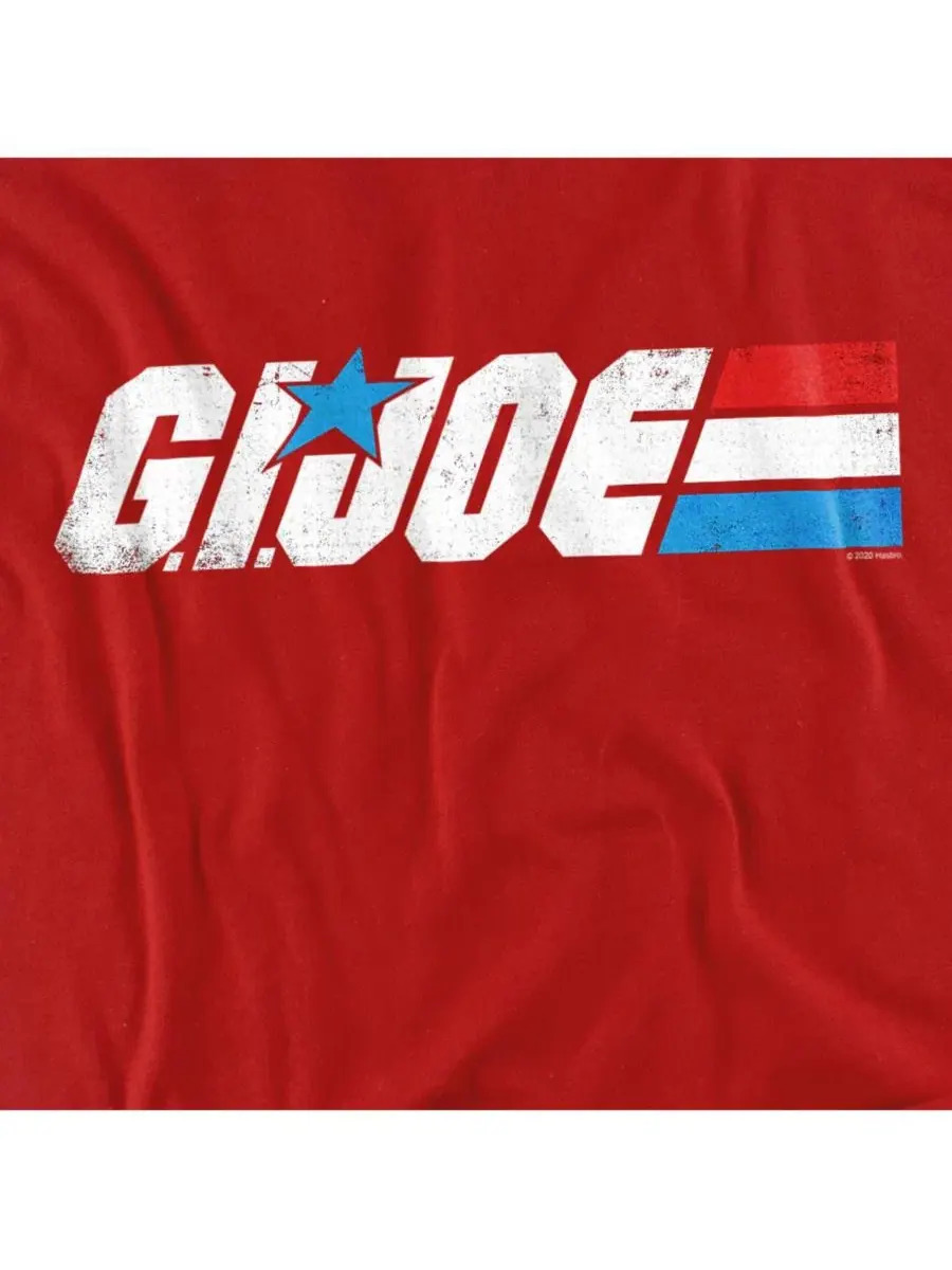 Футболка с принтом Men's + G.I. Joe Distressed Logo Hasbro+ — изображение 2 из 3, красный