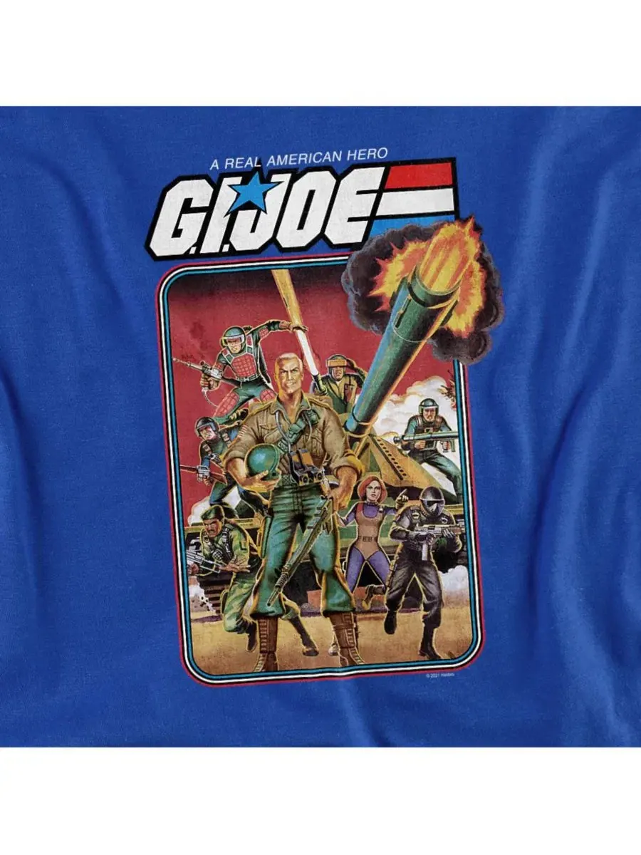 Футболка с принтом G.I. Joe Hero Group Hasbro+ — изображение 3 из 3, королевский