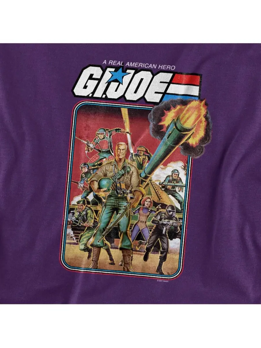 Футболка с принтом G.I. Joe Hero Group Hasbro+ — изображение 3 из 3, фиолетовый