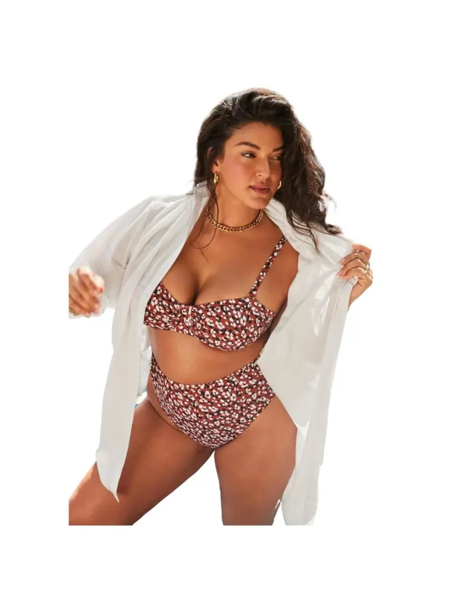 Женская пляжная рубашка-oversize с длинным рукавом Swimsuits for All — изображение 1 из 3, белый