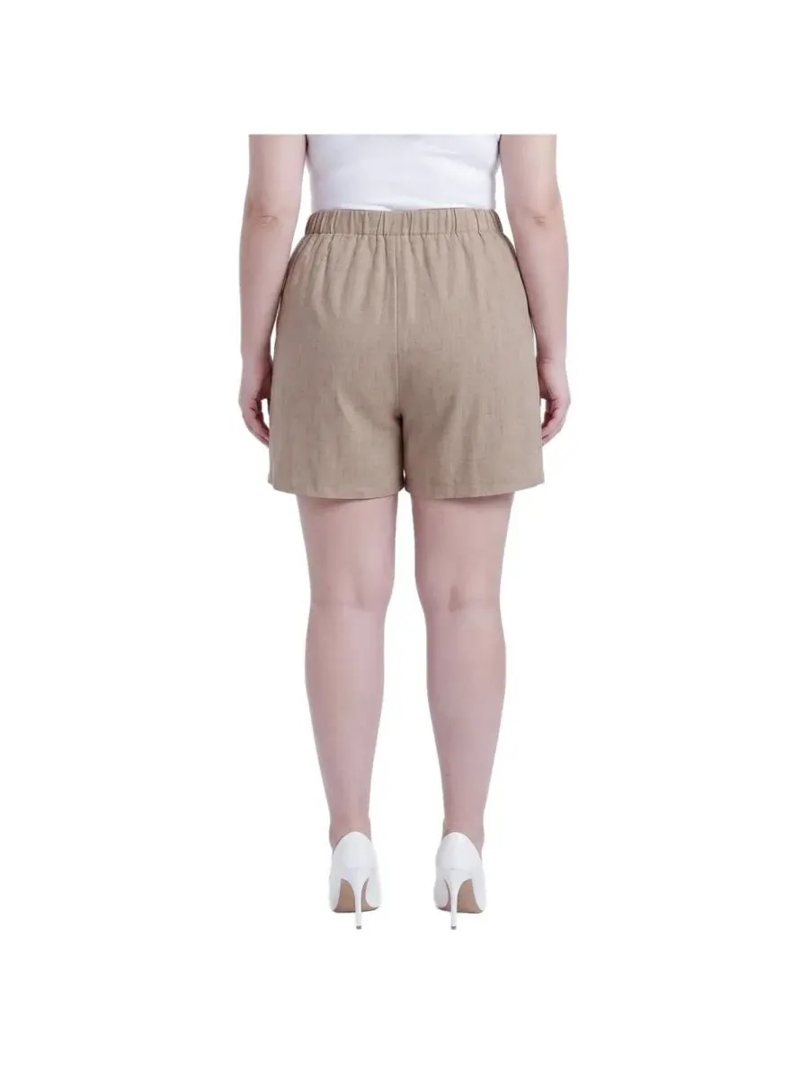 Шорты свободного кроя с завязкой на талии Khaki Standards & Practices — изображение 2 из 3, хаки