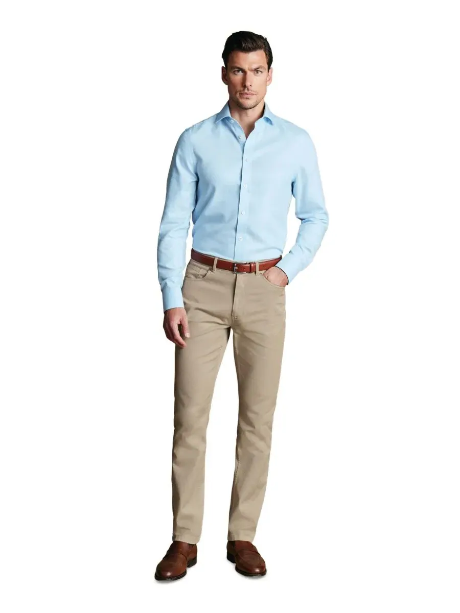 Джинсы с зауженным кроем Charles Tyrwhitt — изображение 2 из 5, серый
