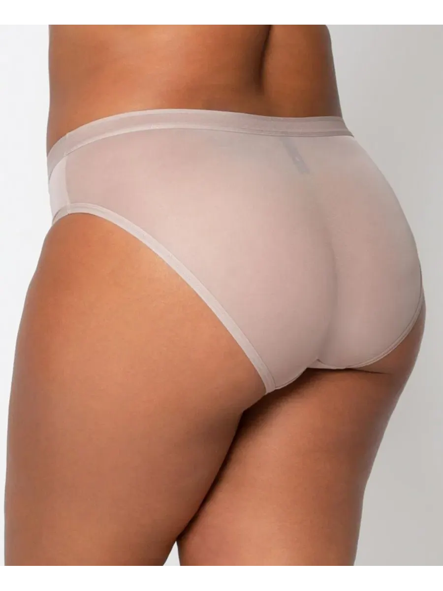 Трусы с высокой посадкой из сетки Sheer Mesh High Cut Brief Curvy Couture — изображение 2 из 3, кора