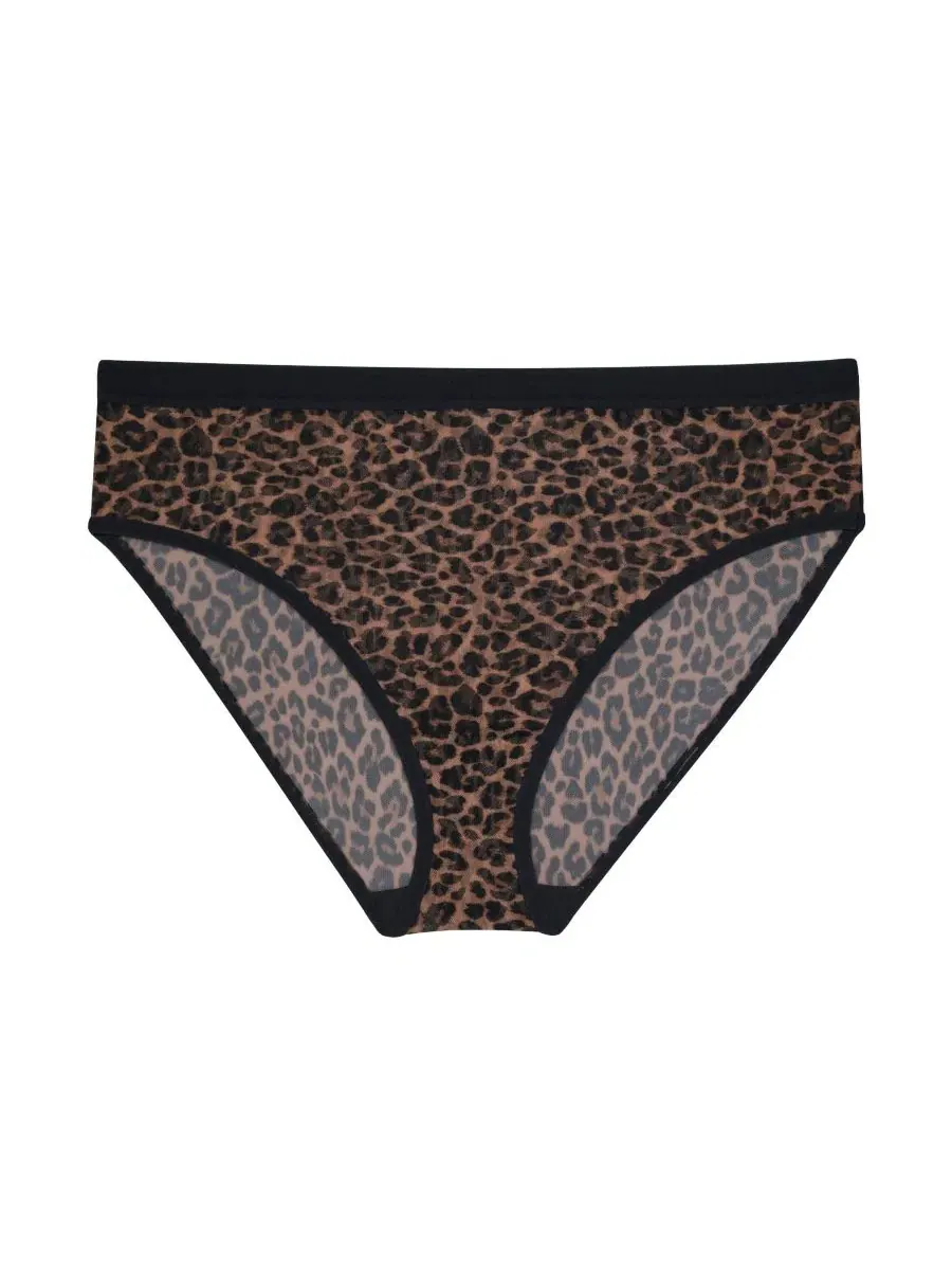 Женские трусы-слип из сетки с высоким вырезом, модель Designer Leo Curvy Couture, Designer Leo — изображение 2 из 4