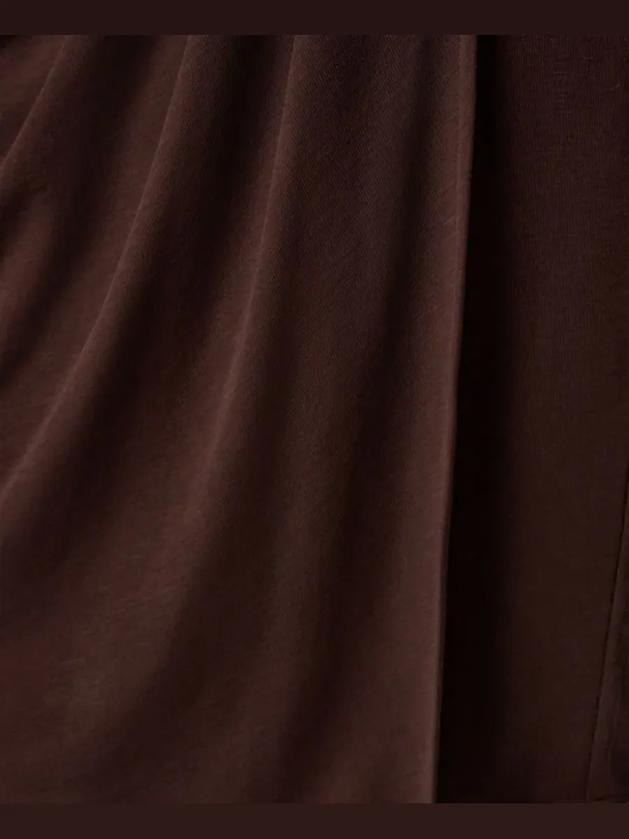 Женская юбка-миди с запахом и поясом Donna Karan New York — изображение 5 из 7, каньонный