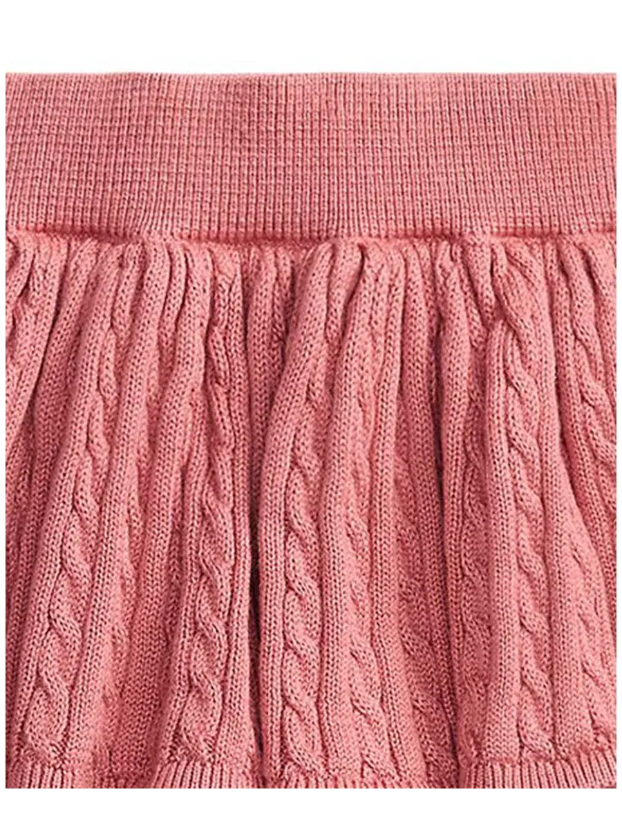 Юбка хлопковая с мини-косами и ярусным кроем Polo Ralph Lauren — 7