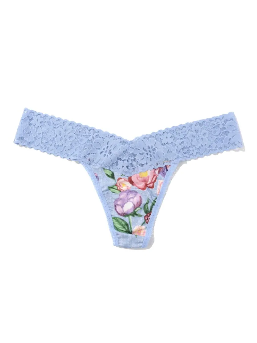 Женские трусики-стринги Dream Ease с принтом и низкой посадкой Hanky Panky, Chatsworth House Gardens