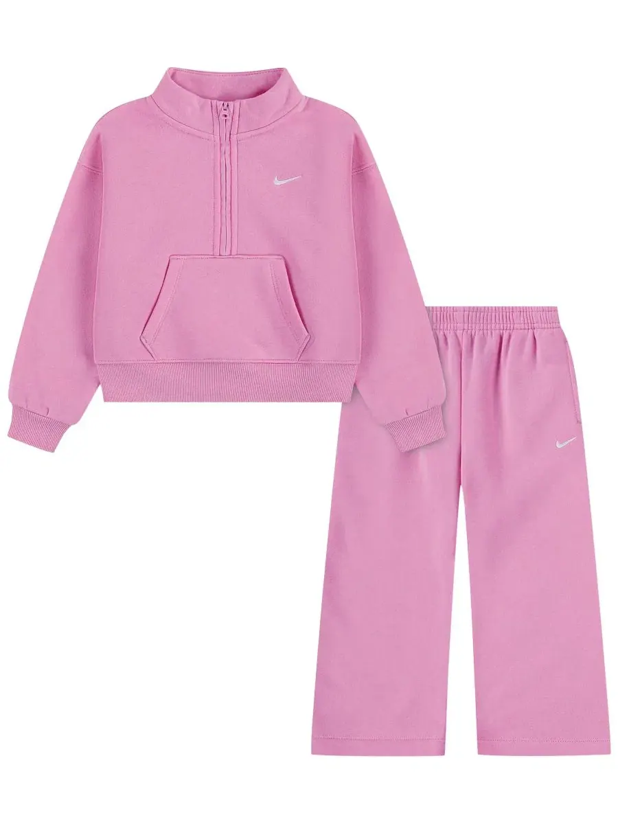 Комплект из футера с полузамком и брюками Nike