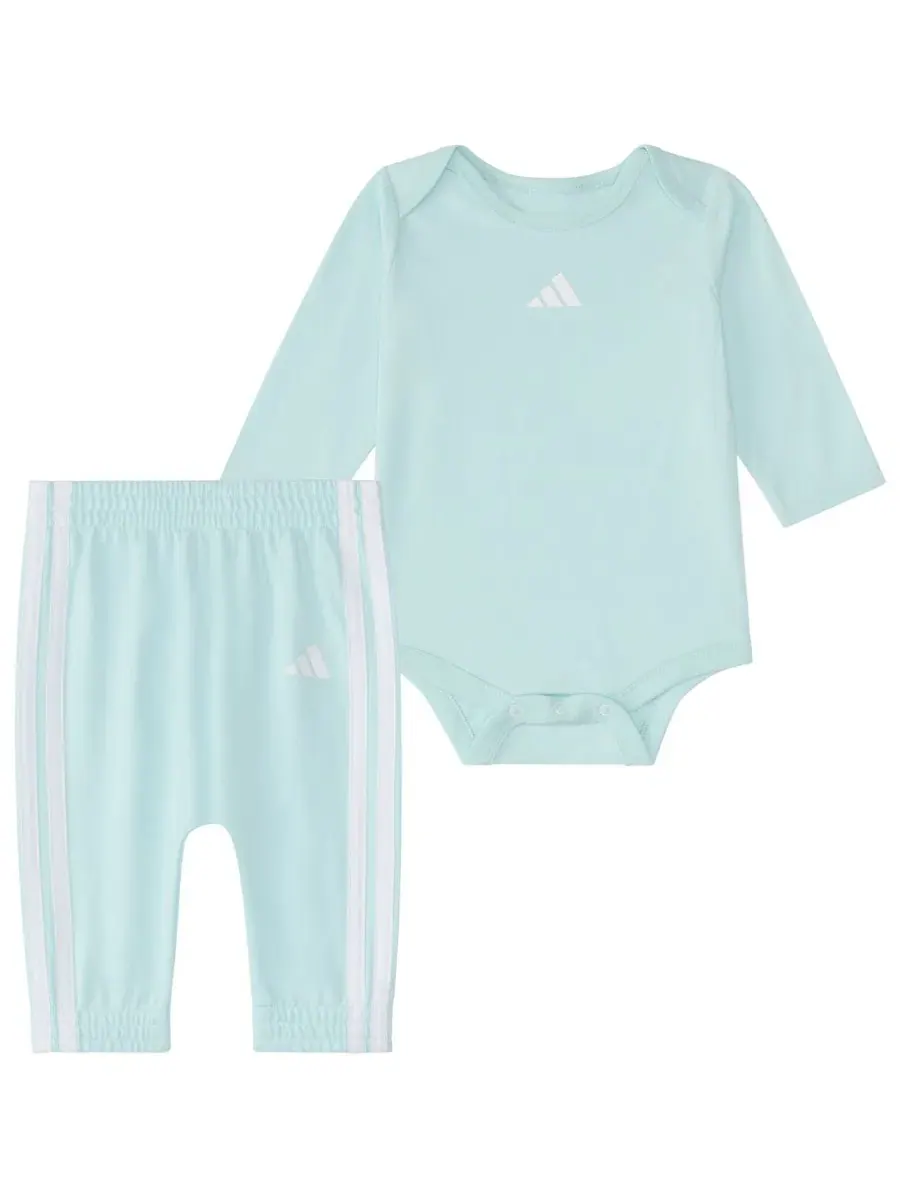 Комплект из боди с длинным рукавом и брюк для малышей adidas