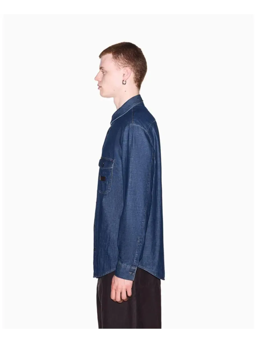 Мужская рубашка из денима с длинным рукавом A|X Armani Exchange — изображение 7 из 8