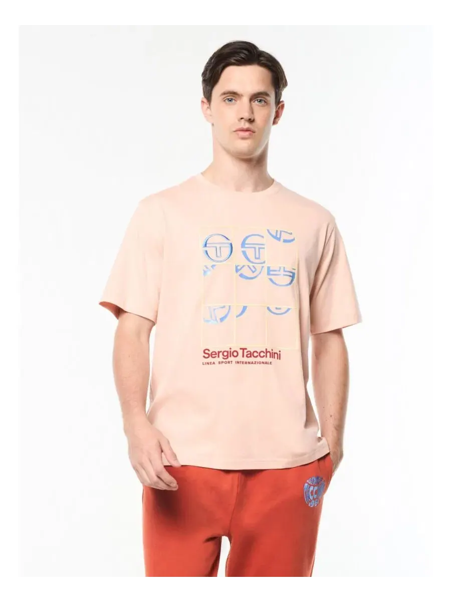 Футболка с принтом Vincere Sergio Tacchini — изображение 1 из 5, песочный