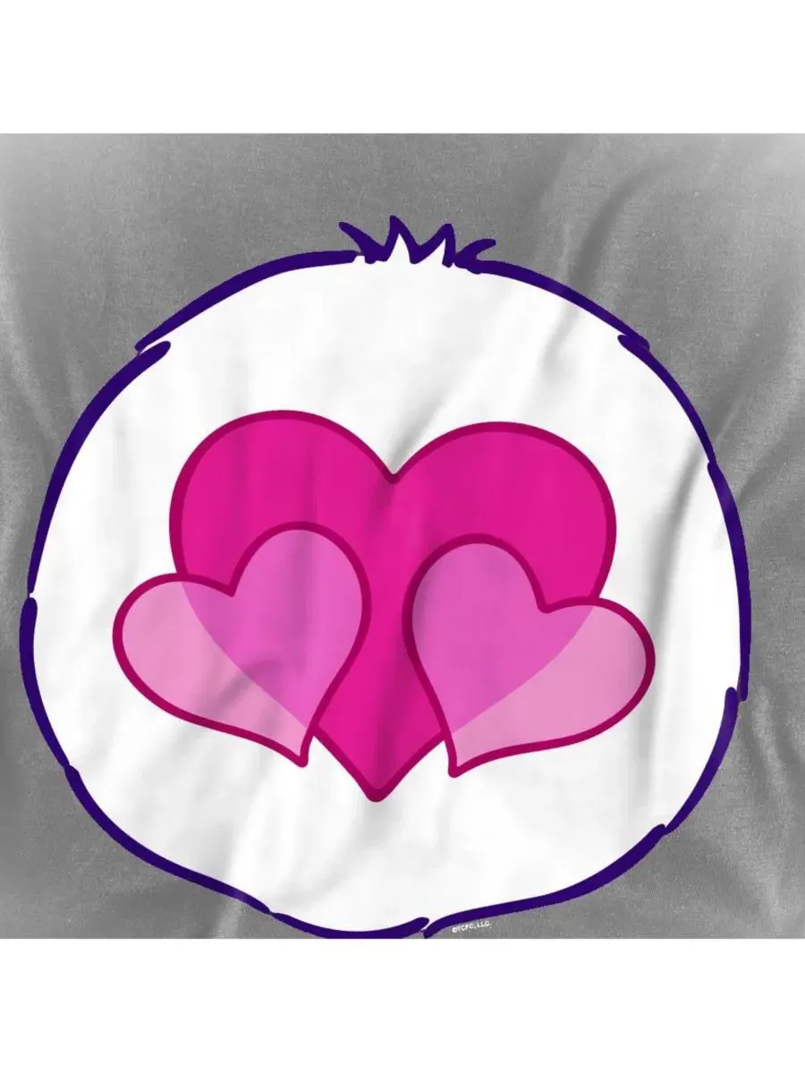 Футболка хлопковая с принтом Harmony Belly Care Bears — изображение 3 из 3, фиолетовый