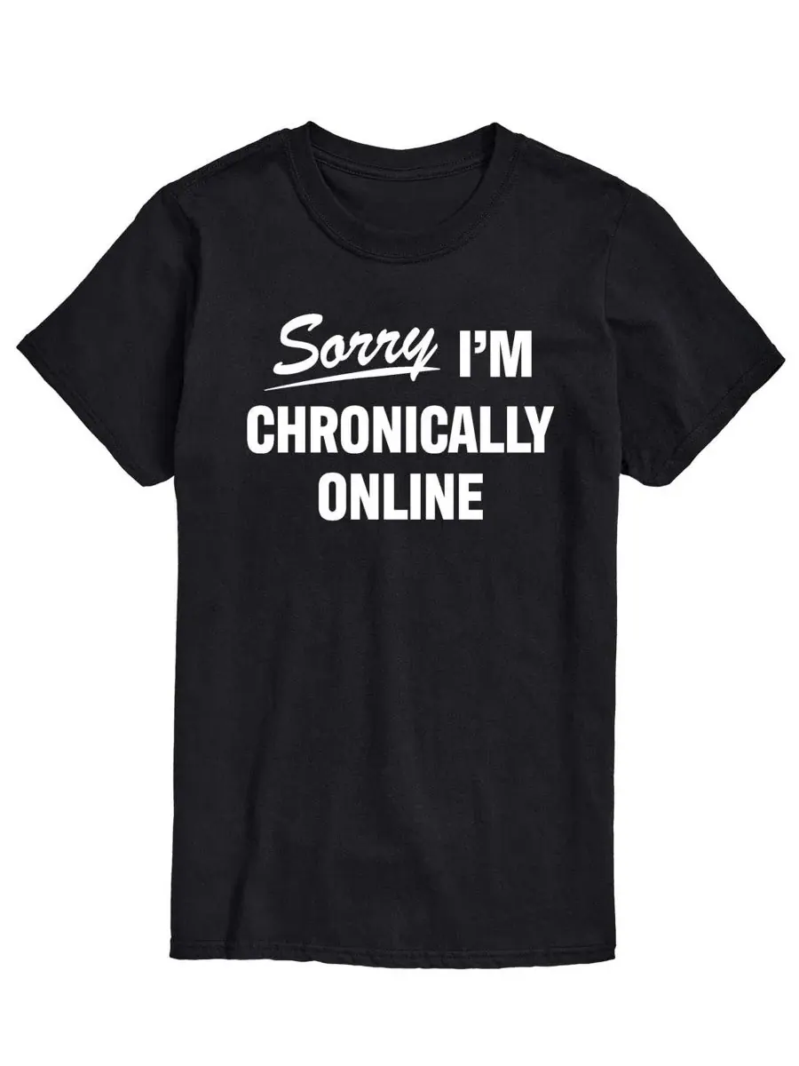 Футболка с коротким рукавом и принтом Sorry I'm Chronically Online AIRWAVES