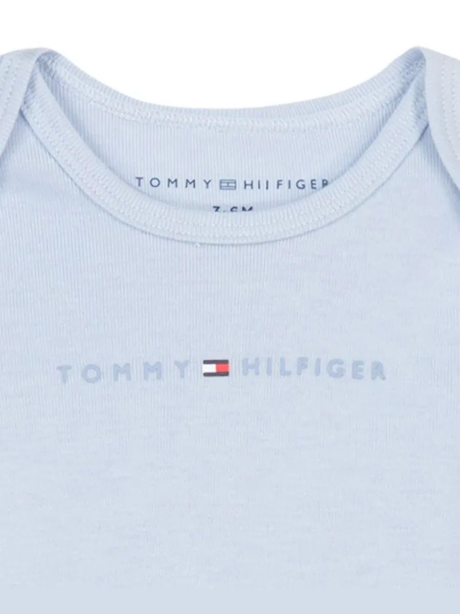 Комплект боди с коротким рукавом с принтом Tommy Hilfiger — изображение 4 из 7, синий/белый