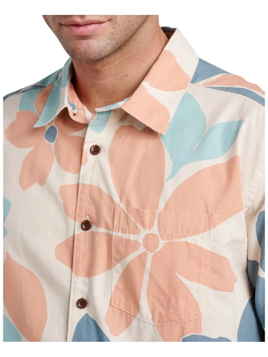Мужская классическая рубашка Quiksilver Flower Power Quiksilver Waterman — изображение 2 из 3, лунный свет