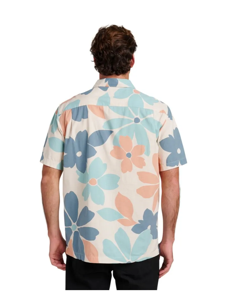 Мужская классическая рубашка Quiksilver Flower Power Quiksilver Waterman — изображение 3 из 3, лунный свет