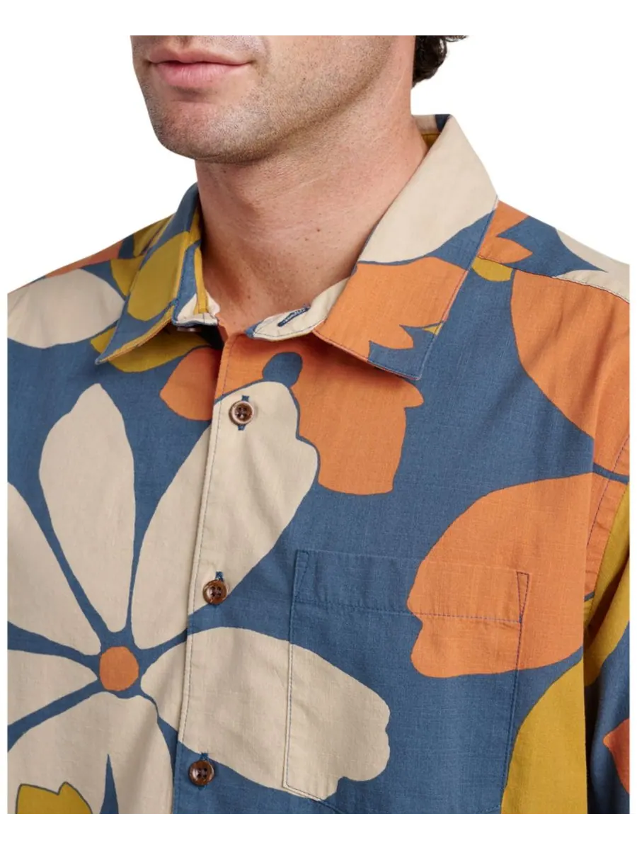 Мужская классическая рубашка Quiksilver Flower Power Quiksilver Waterman, Sargasso Sea — изображение 2 из 3