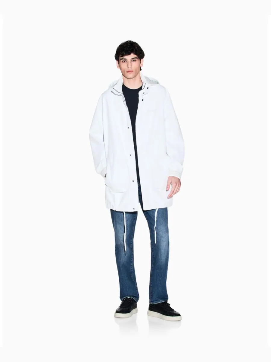 Мужская футболка с графическим принтом на спине A|X Armani Exchange — изображение 2 из 5, глубокий темно-синий