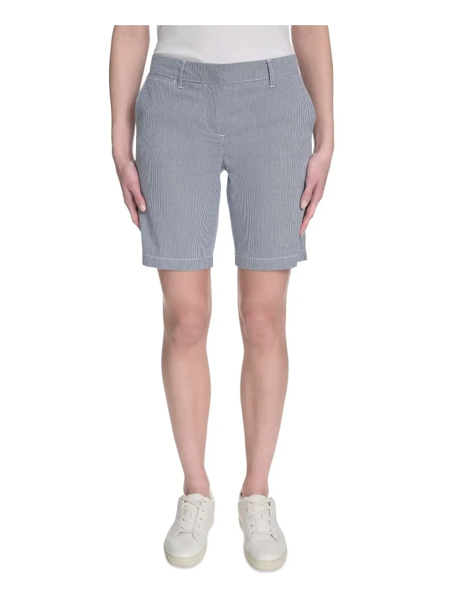 Женские полосатые шорты Riviera с завышенной талией Nautica Jeans — белый