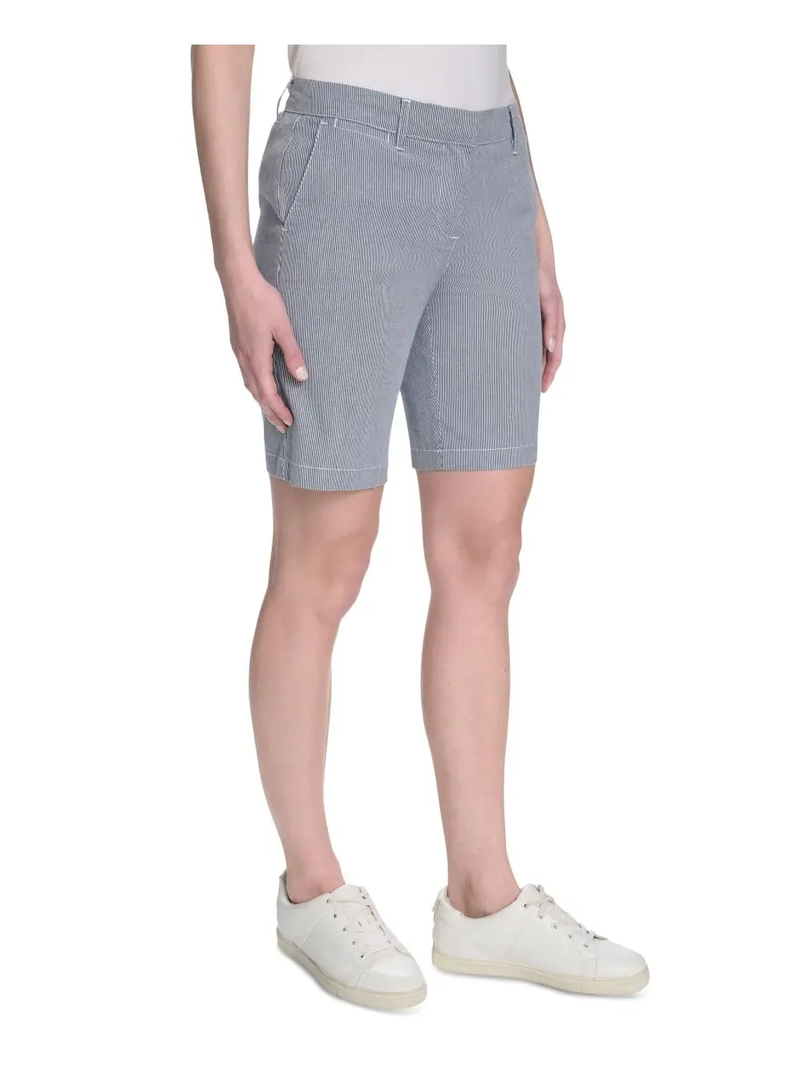 Женские полосатые шорты Riviera с завышенной талией Nautica Jeans — изображение 3 из 4, синий/белый