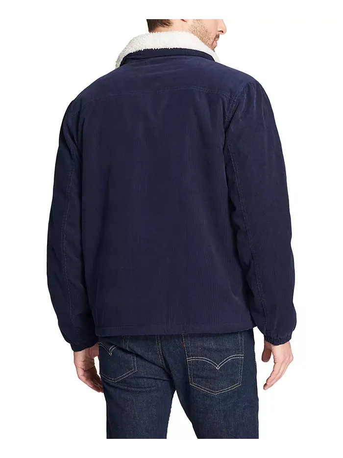 Мужская утепленная вельветовая куртка Trucker Jacket Levi's — изображение 2 из 5, темно-синий
