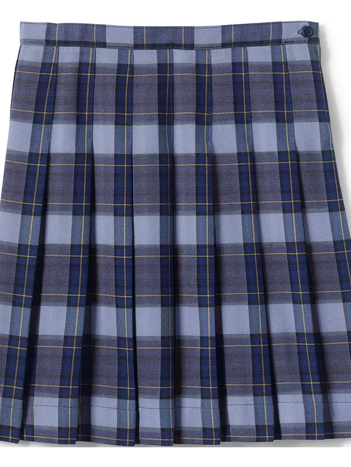 Школьная юбка для девочек в клетку плиссе ниже колена Lands' End — 2