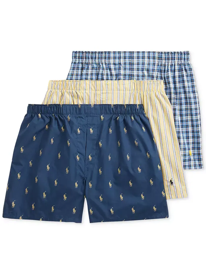 Мужские классические хлопковые боксеры, 3 шт Polo Ralph Lauren